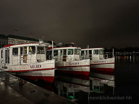 Alster Hamburg Rundfahrt Schifffahrt Boot boote Kahn Kähne Schiffe Alsterrundfahrt