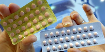 Deux modèles de tablettes de pilules contraceptives. Source : Le Monde.