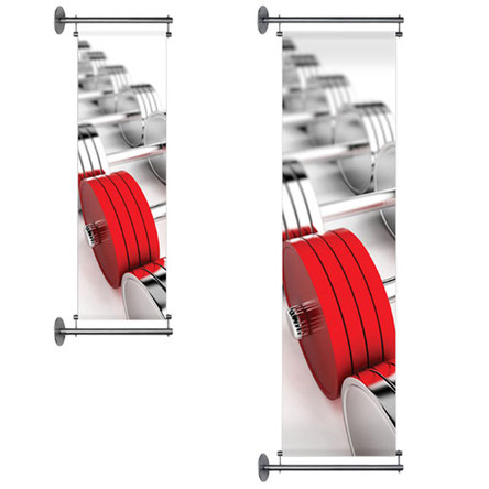 Wand Rahmen Wandhalter Ausstecker Banner Bannerrahmen Spannrahmen Werbeplane Gerüstplane mit Rahmen StyleWerk Werbetechnik