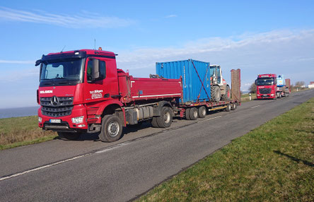 Hilgen Bus Lkw Busfahrt Erdarbeiten Transport Sand Tieflader Reise Bau