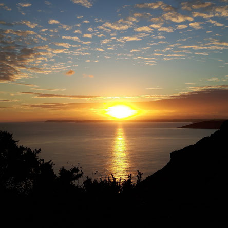 Sonnenuntergang Küste England