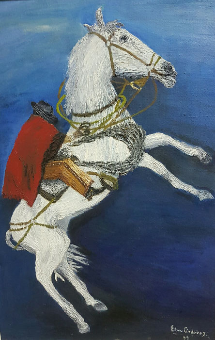 El Chagra. Óleo sobre tela, 90 x 70 cm. 1989.