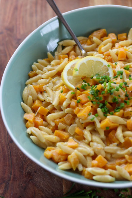 stückige One Pot Kürbispasta