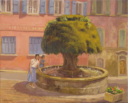 Tony Wahlander (Wåhlander) la fontaine de Barjols