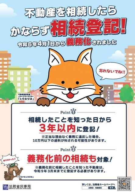 不動産を相続したらかならず相続登記！