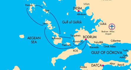 Gulet cabin charter North Greece island-Bodrum