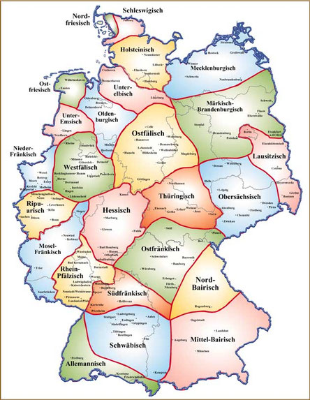 Dialekte/ Mundarten in Deutschland