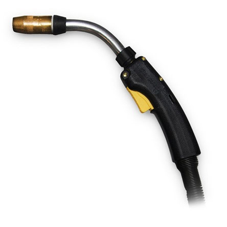 Pistola MIG Bernard ™ BTB, mango recto serie T, 300A, 15 pies, cuello fijo corto de 60 °, TOUGH LOCK ™ HD, .045 pulg. Miller