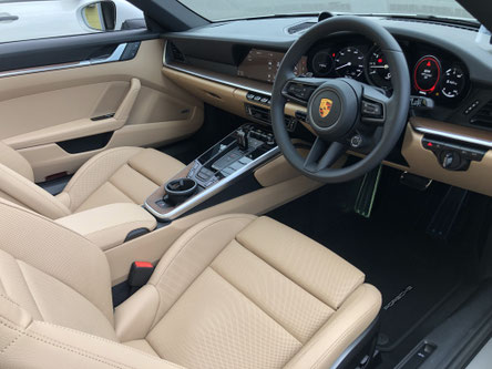 新車 輸入車 ポルシェ911 インテリア レザーシートコーティング 岡山