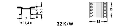 FK 251 06 LF PAK Fischer 表面実装用ヒートシンク　