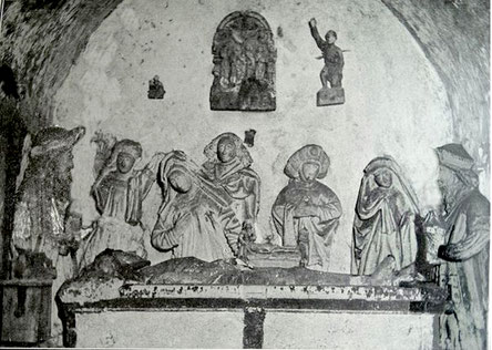 Mise au tombeau de Longpré-les-Corps-Saints, état début XXe siècle, in Delignières op.cit.