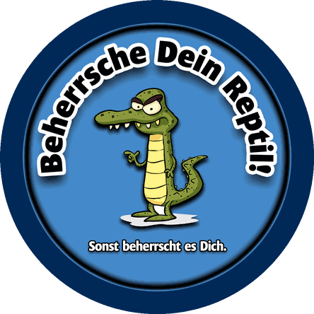 Aufkleber zu Beherrsche Dein Reptilienhirn. Sonst beherrscht es Dich. 