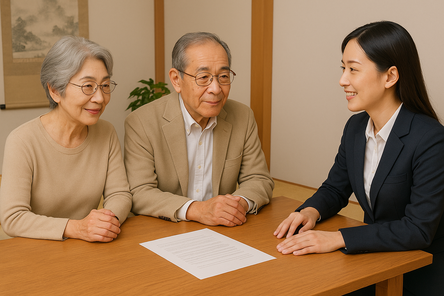 蓮田市の遺言作成の相談受付風景