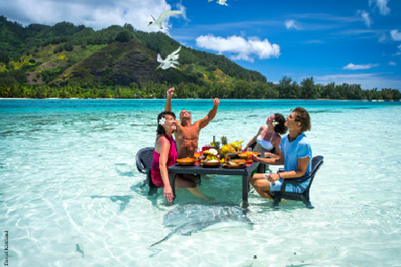 Picnic on a Motu in Tahiti