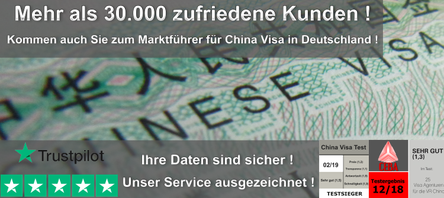 China Visa Online in wenigen Minuten