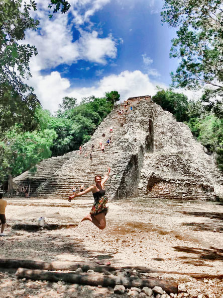 Maya Ruinen in Coba, Mexiko