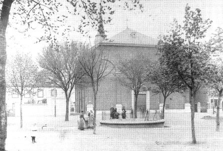 Die älteste Aufnahme des neuen "Bassins", vermutlich nach April 1875.
