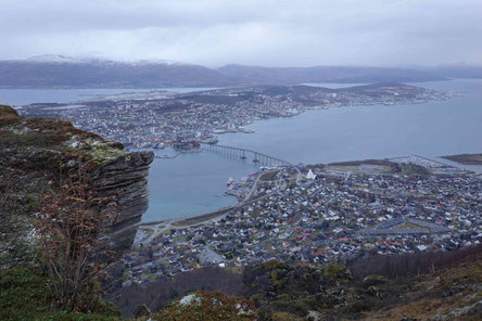 Tromsoe vom Berg Storsteinen aus