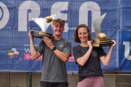 Borkum Open Sieger 2025: Tarek Erlewein (Club zur Vahr e.V.) und Juliane Triebe (Berliner Sportverein 1892)