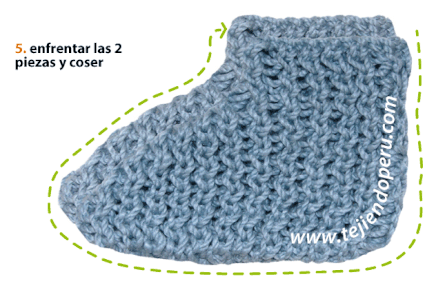 Tutorial: pantuflas tejidas en telar rectangular