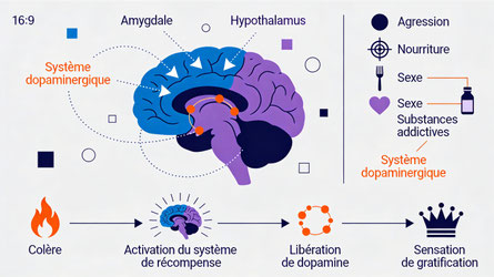 Comment le cerveau traite l'agressivité comme récompense naturelle