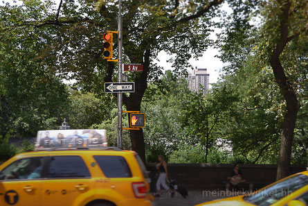 New York City Manhattan Yellow Cab Taxi Central Park