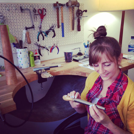 Emma Hedley Jewellers bench