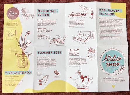 Den Sommer 2023 verbrachte ich als Gastlabel im Atelier Shop des Hotel Schweizerhof Lenzerheide. Iela Scherrer stellte im Laden diene Schmuck und Kunst Objekte aus und entwarf und erstellte neue Ringe, Ohrringe, Anhänger und Halsketten. Schmuck 