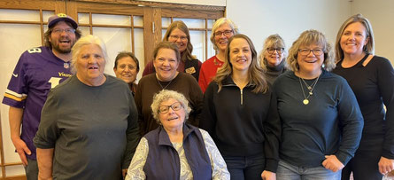 2025: Chris, Grace, Marion, Amy, Ingrid(front), Siiri (back), Sue, Genevieve, Marty, Kim, Lisa