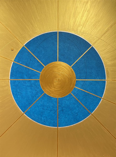 2.　SOURCE OF LIGHT    970mm*1303mm  F60   2025 acrylic on canvas, wood