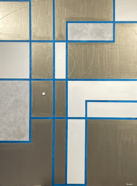 AIR GENERATOR    F60   970mm×1303mm  2025 Acrylic on canvas, wood