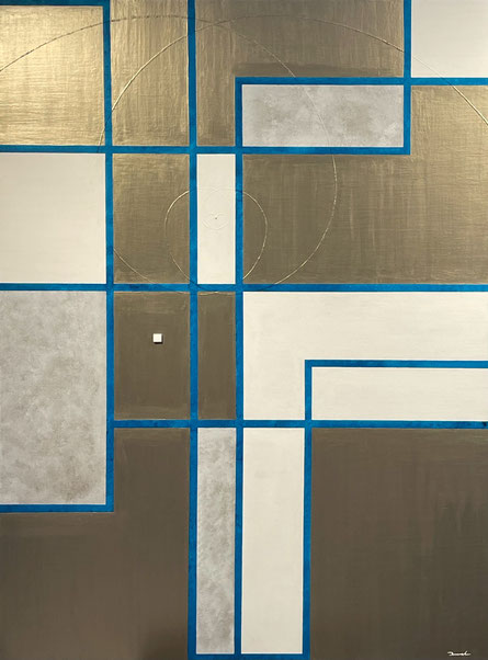 3.　AIR GENERATOR    F60   970mm×1303mm  2025 Acrylic on canvas, wood