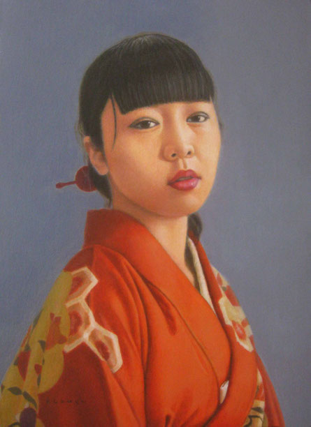 《晴れ姿》 油彩 F4