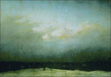 Monk By The Sea, Caspar David Friedrich, 1809.