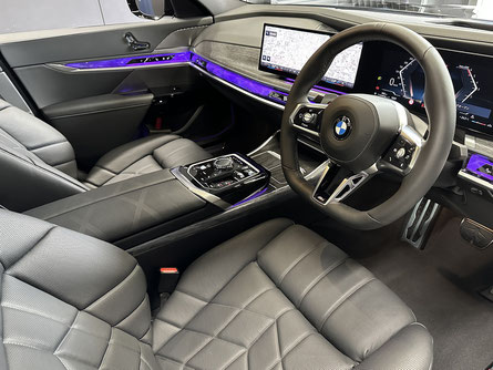 BMW 新車 インテリアコーティング施工 740d　Mスポーツ 