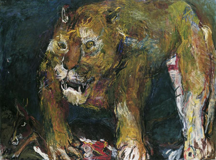 Tigerlöwe von Oskar Kokoschka, 1926 (Oberes Belvedere)