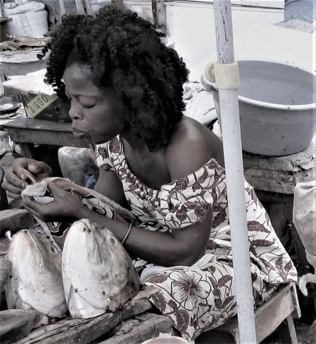 Die Fischverkäuferin von Serakunda (Senegal)