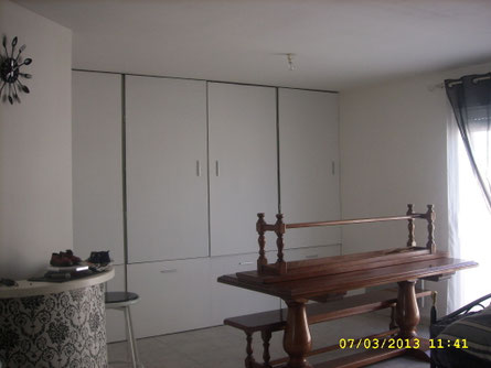 Ossature de placard finition