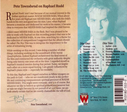 CD ; back cover