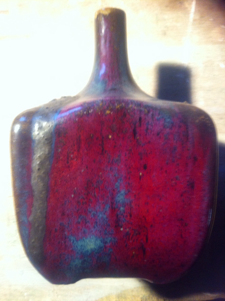 Pierre-Adrien DALPAYRAT 1844-1910 vase bouteille en grès émaillé