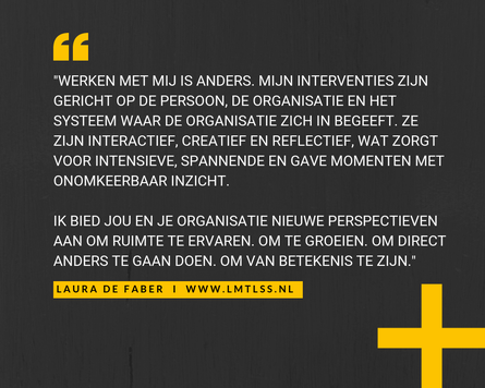 LMTLSS - Laura de Faber. With a focus on curiosity and being, rather than knowing or being right, possibilities are limitless.