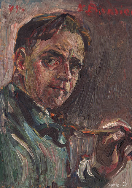 Catalog of Works N° 190 - Self-portrait - oil on panel, 1944
