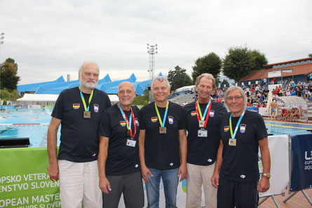 v.l.n.r. Norbert Skrinjar, Hansi Brückner, Norbert Schüppler, Dr. Heiner Halfmann, Norbert Bande