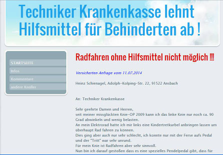 Radfahren gehört nicht zu den Grundbedürfnissen des Menschen in Deutschland, nach Meinung der Techniker TK