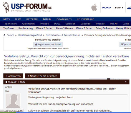 Bei Vodafone Kam Der Arger Zum Schluss Mediaspar Vodafone Erfahrungen