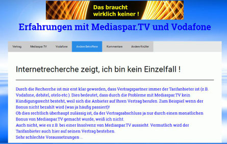 Internet Recherche zeigt, es sind keine Einzelfälle