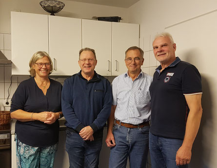 Der Vorstand des Backhaus Aktiv e.V.: Marlies Weigelt, Thilo Burk, Martin Weigelt, Andreas Ossadnik (v.l.n.r.)