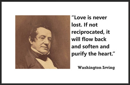 Washington Irving and Love Quote