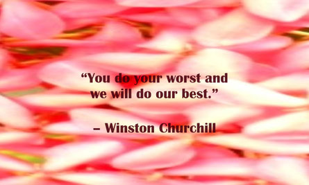 We Do Our Best Quote from Winston Churchill