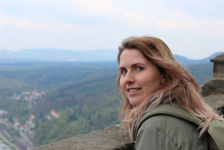 Tolle Aussicht von der Festung Königstein.